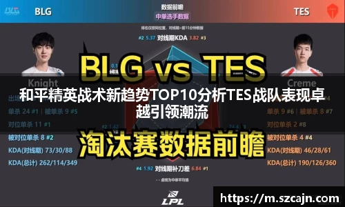 和平精英战术新趋势TOP10分析TES战队表现卓越引领潮流