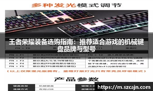 王者荣耀装备选购指南：推荐适合游戏的机械键盘品牌与型号